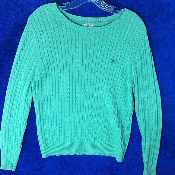 Izod Sweaters - Izod Cable Knit Sweater in Aqua Green
